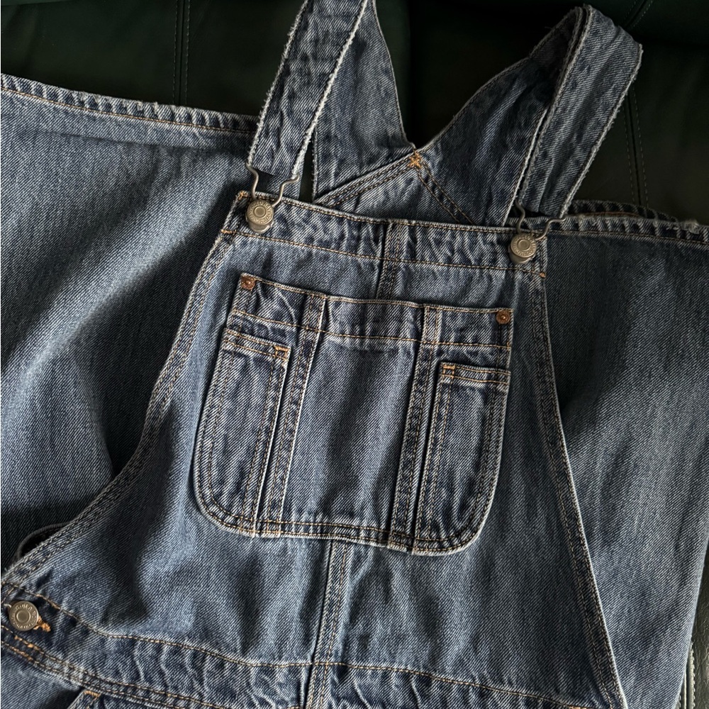 Old Navy Baggy Wide-Leg Ripped Overalls
